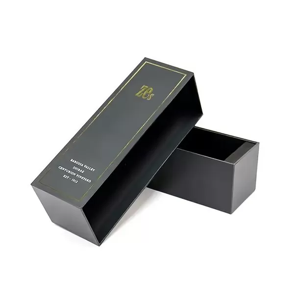 Soft Touch Whisky Box with Magnetic Closure & Drawer Style Box