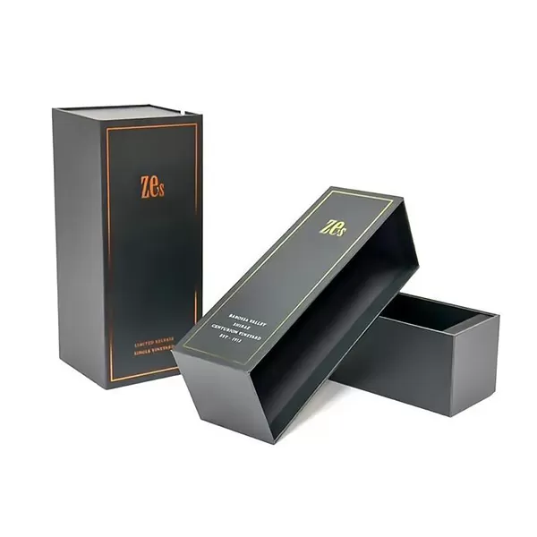 Soft Touch Whisky Box with Magnetic Closure & Drawer Style Box