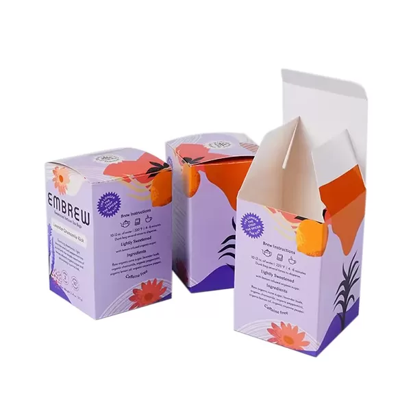 Printed Tea Leaves Packaging Box